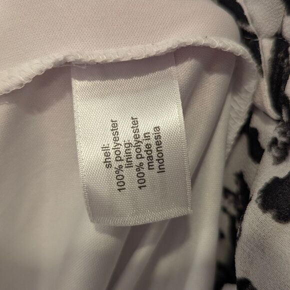 Lane Bryant White Black Diamond Leopard Print Maxi Dress Brushstroke Wrap Sz 24 - Picture 8 of 10